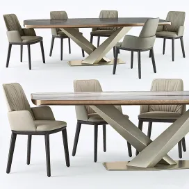 Cattelan italia belinda armchair stratos table